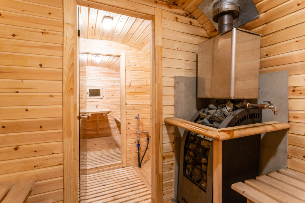 Sauna im Garten